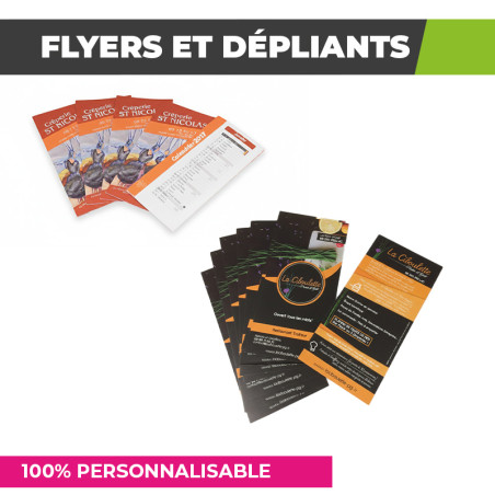 Personnalisez vos flyers et dépliants